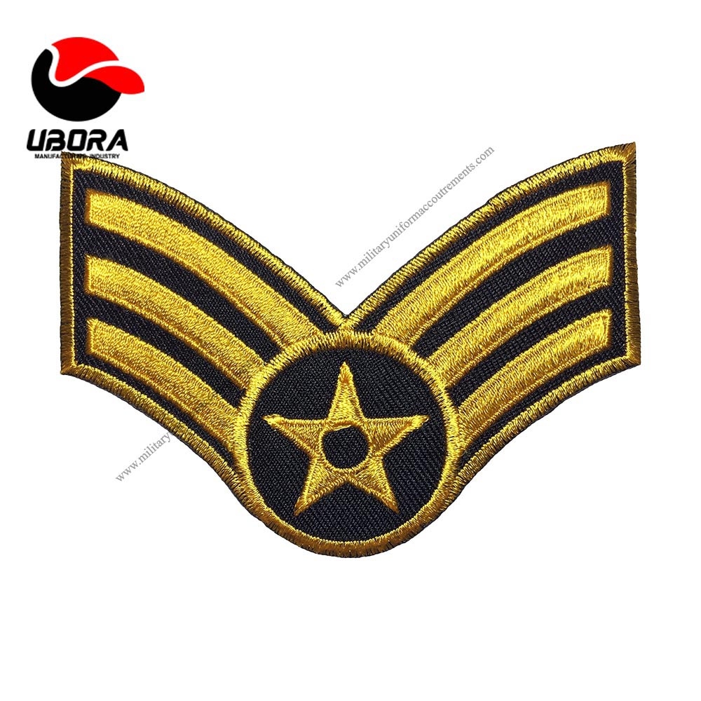 Senior Chevrons Rank US Air Force U.S. Sew Iron on Embroidered Applique Badge Sign Patch